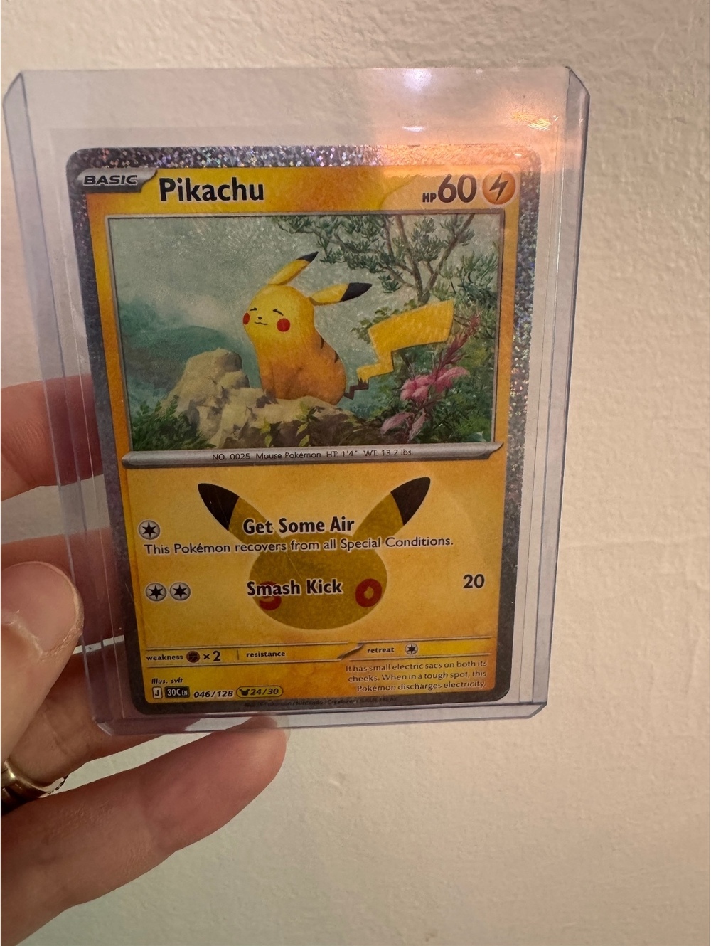 TCG Pokemon Pikachu 046/128 30th Anniversary Celebration